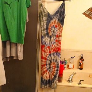 Tie-Dye Md Length Dress. Sz.XL‎